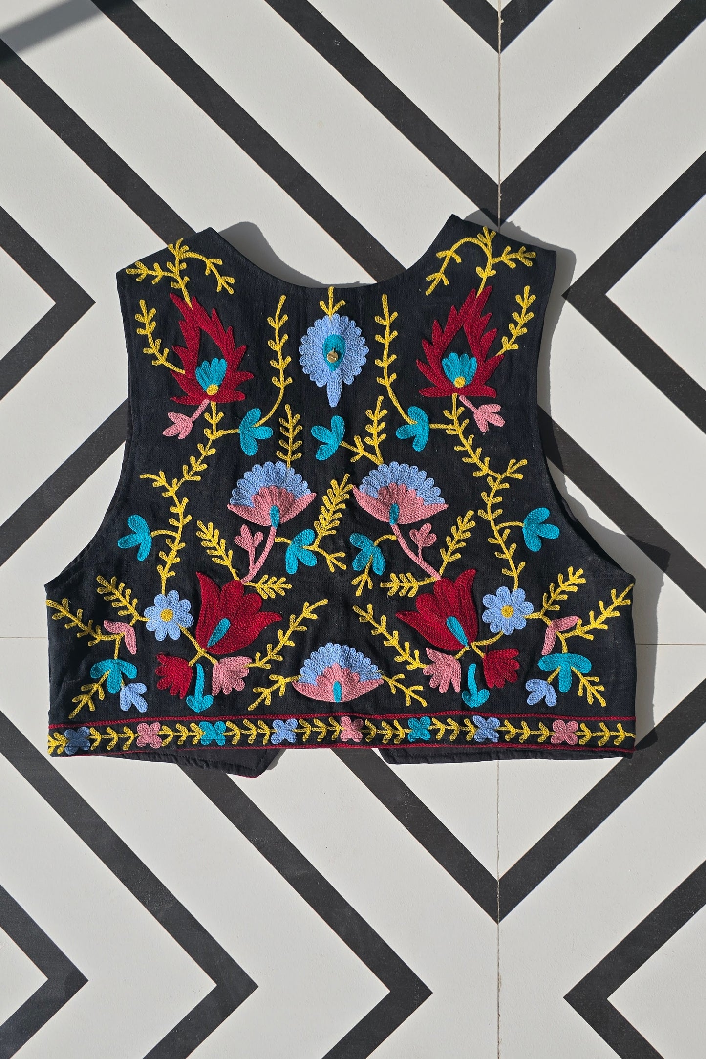 GILET FLOWERY