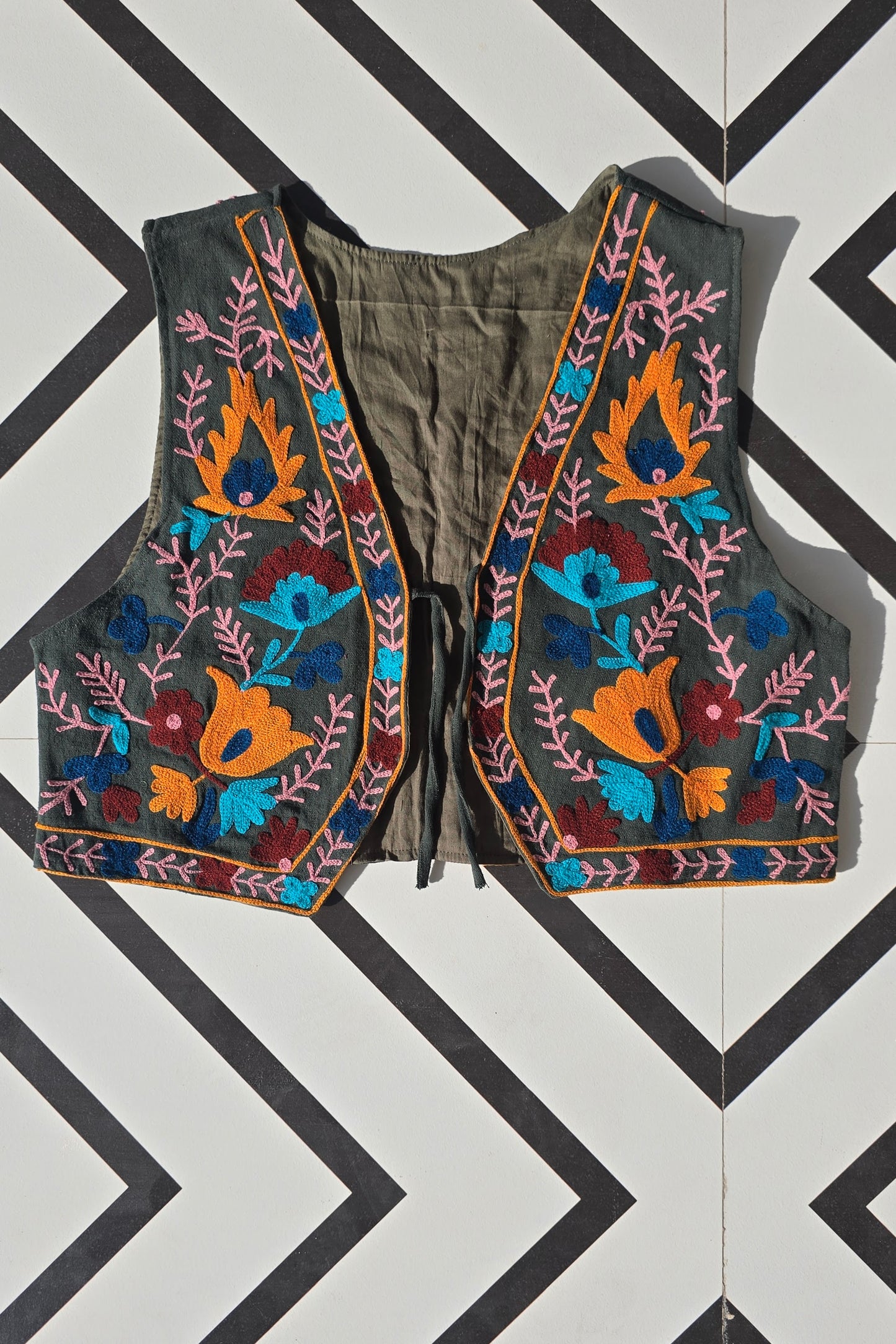 GILET FLOWERY