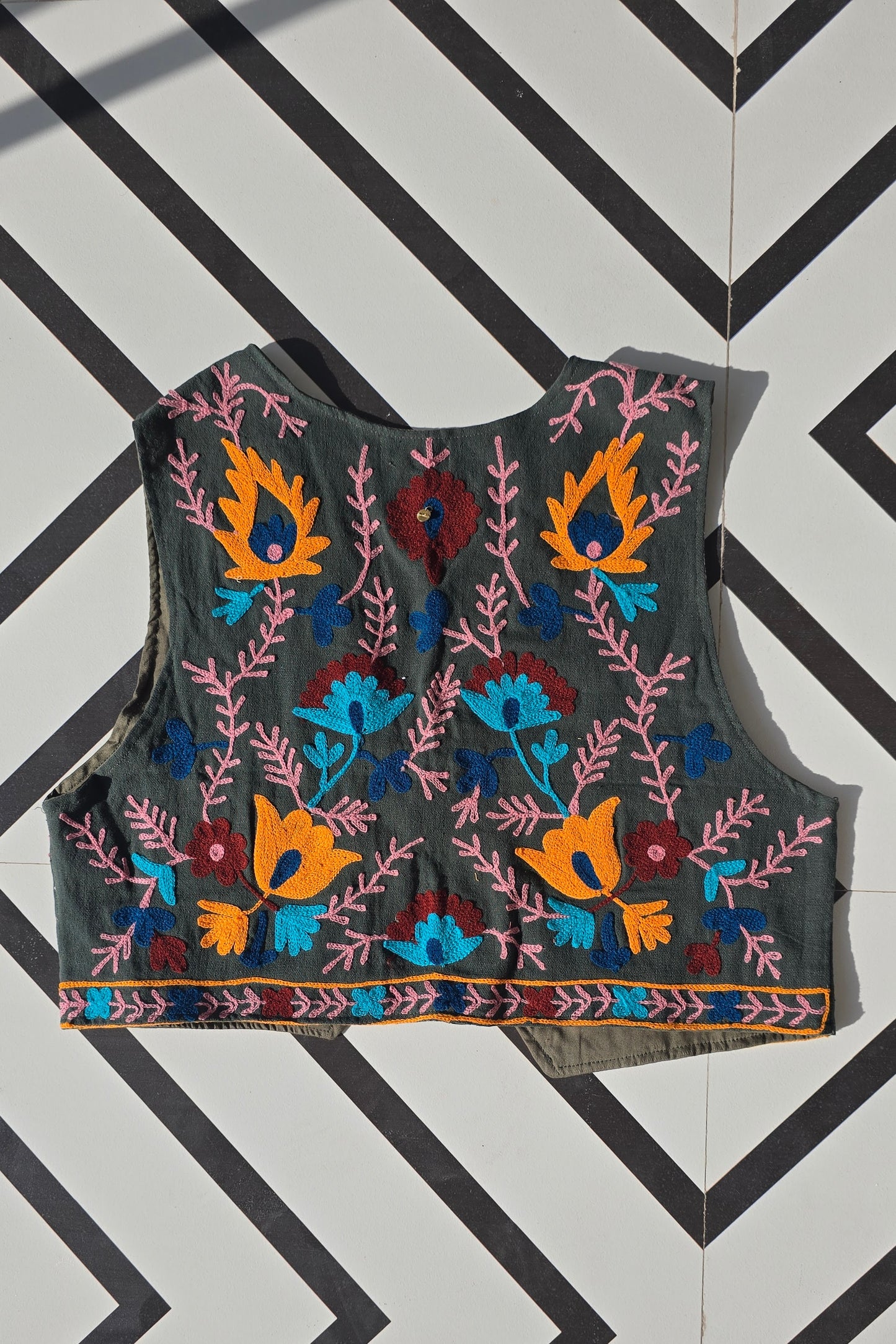 GILET FLOWERY