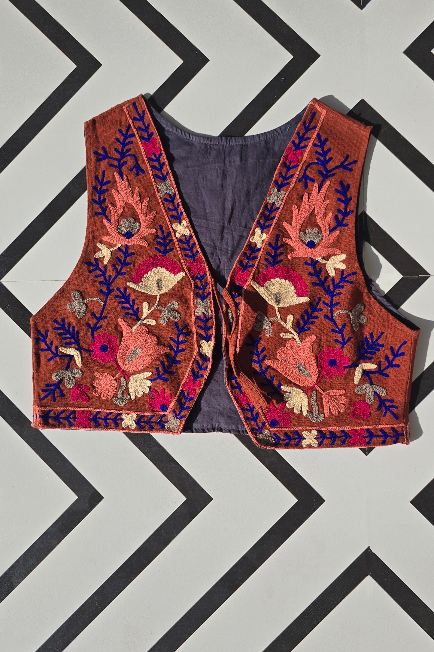 GILET FLOWERY