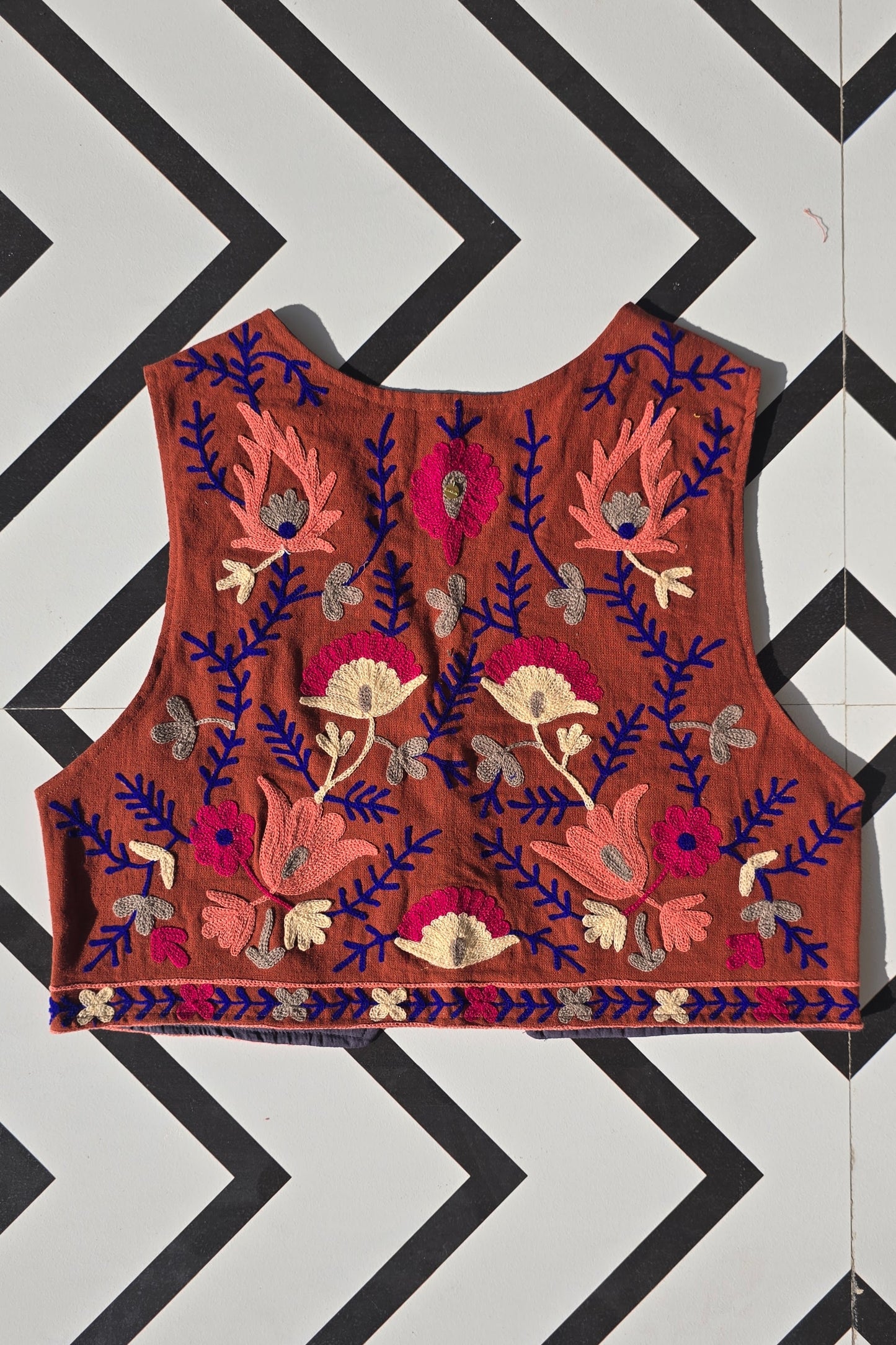 GILET FLOWERY