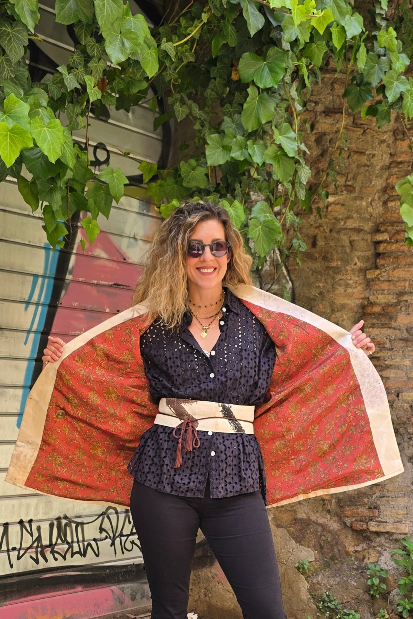 BLAZER GILET LINO PEONIA