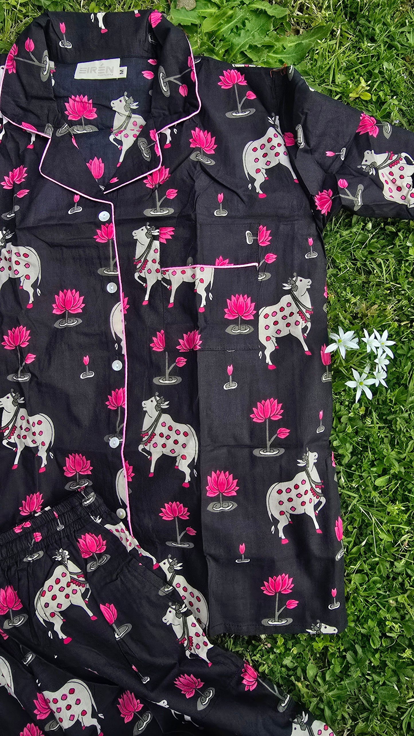 PYJAMAS COTONE DONNA holy cow