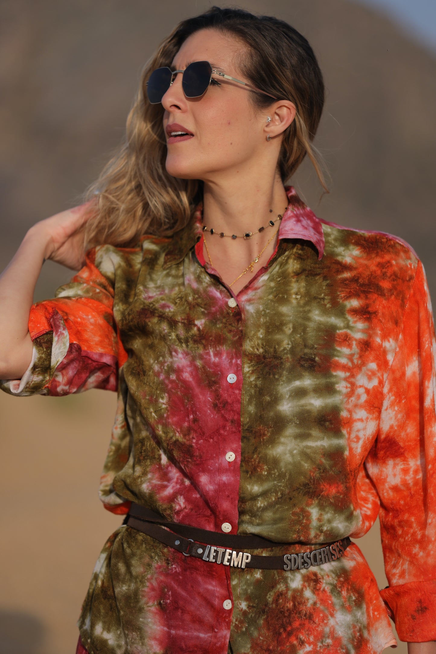 TIE DYE SET PANTA MULTICOLOR FOREST