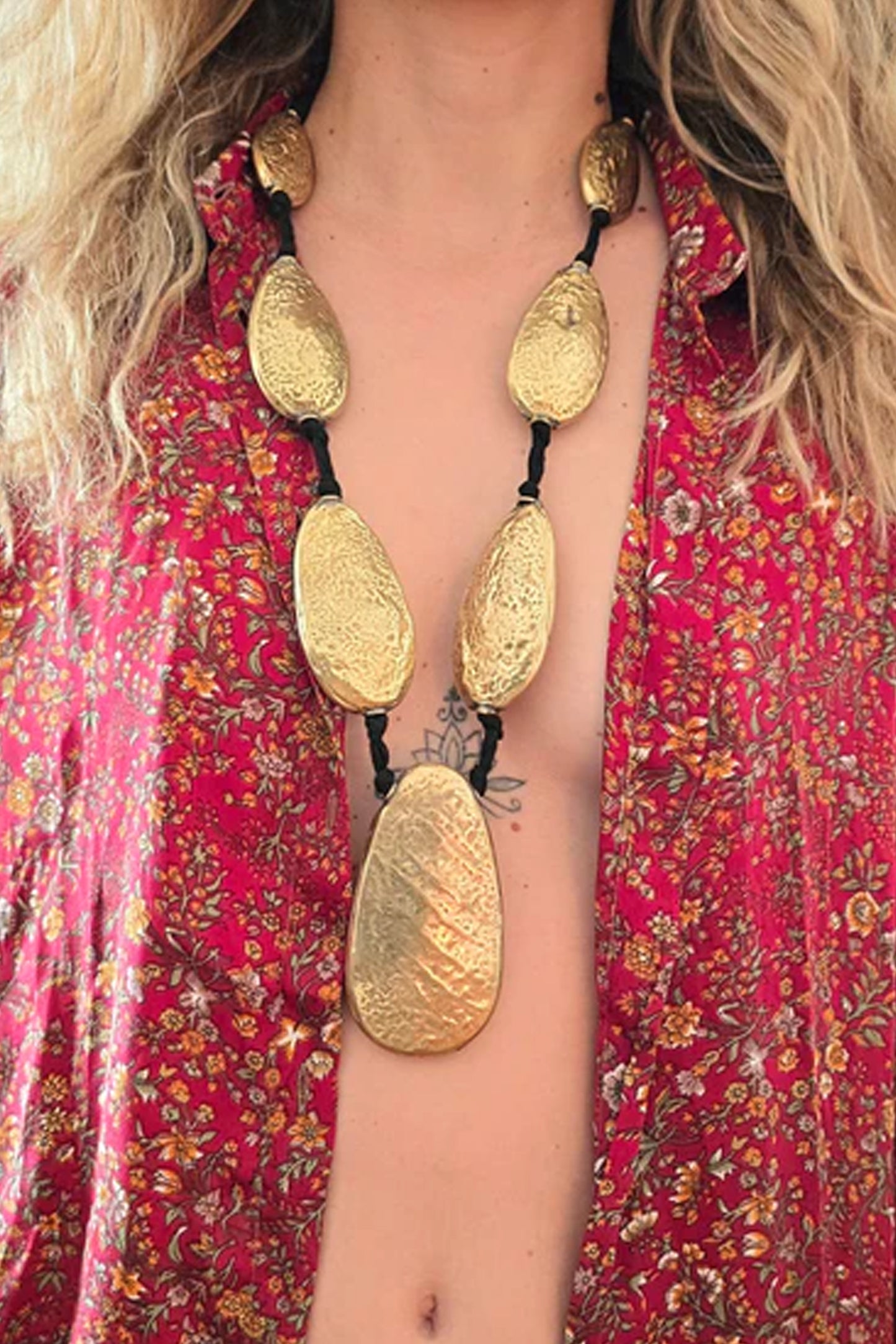 COLLANA TIBETANA OTTONE