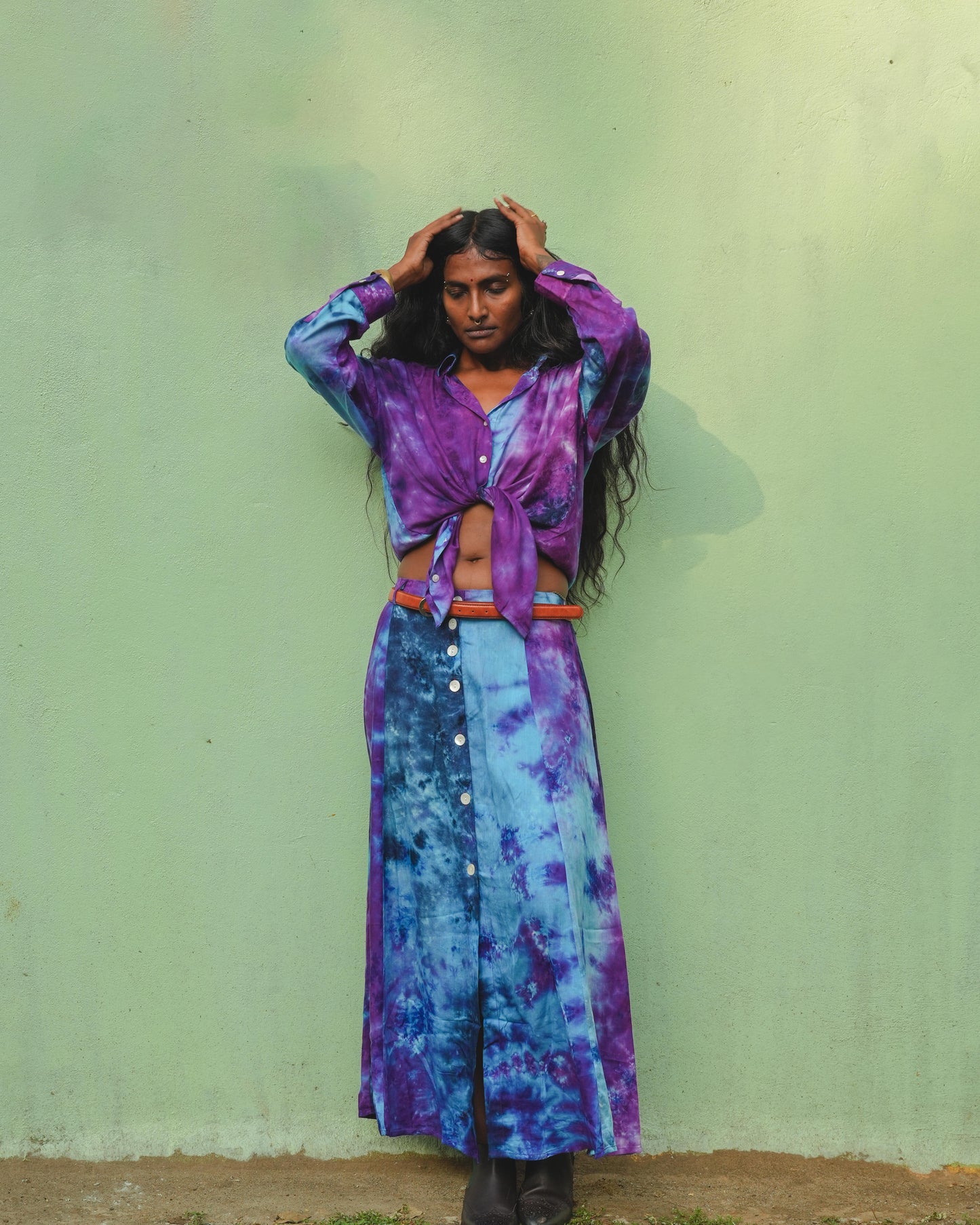 TIE DYE SET GONNA CARAIBI