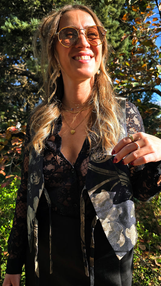 GILET TALISMANO JACQUARD