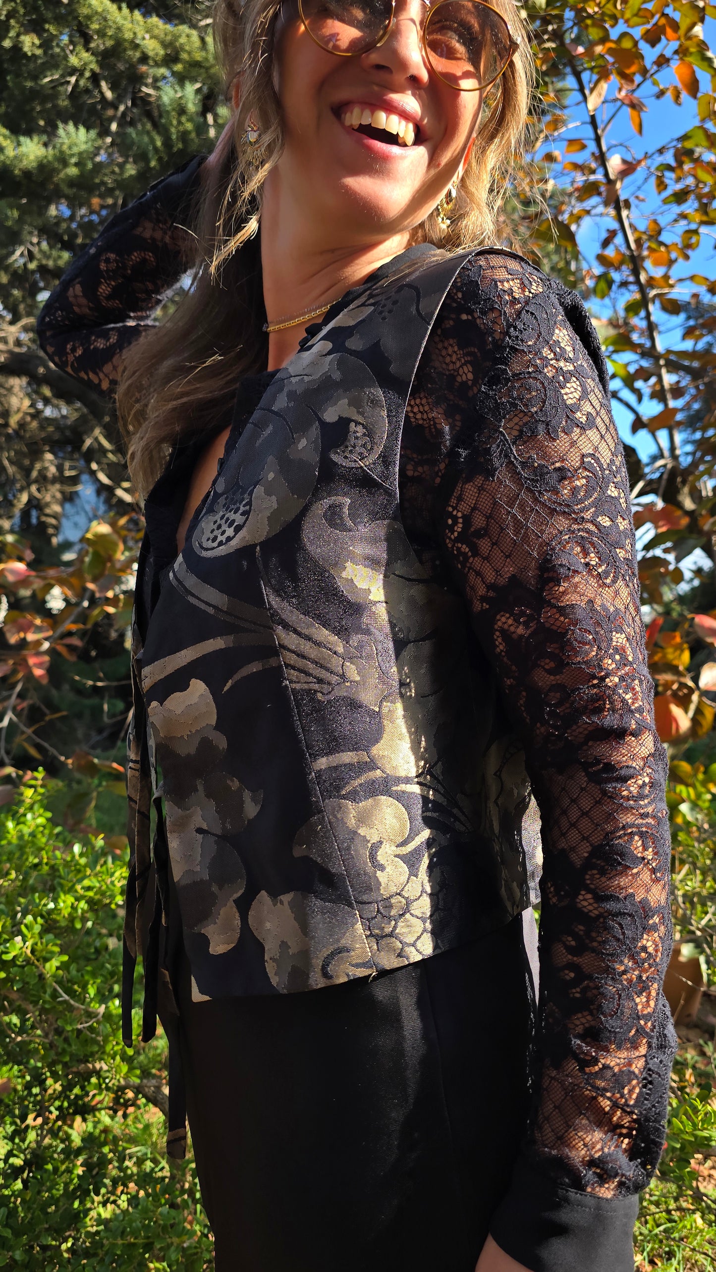 GILET TALISMANO JACQUARD