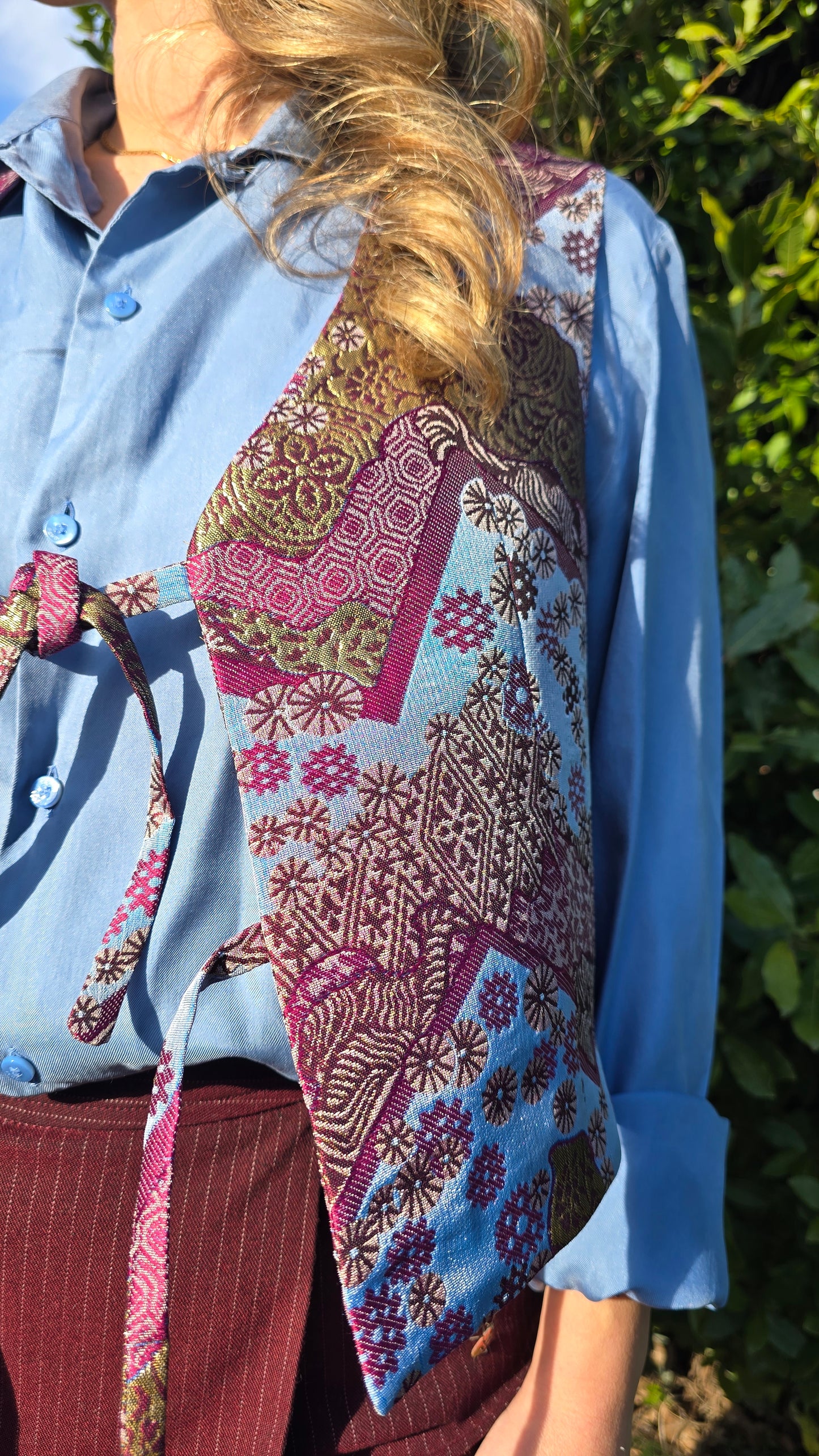 GILET FENICE CELESTE