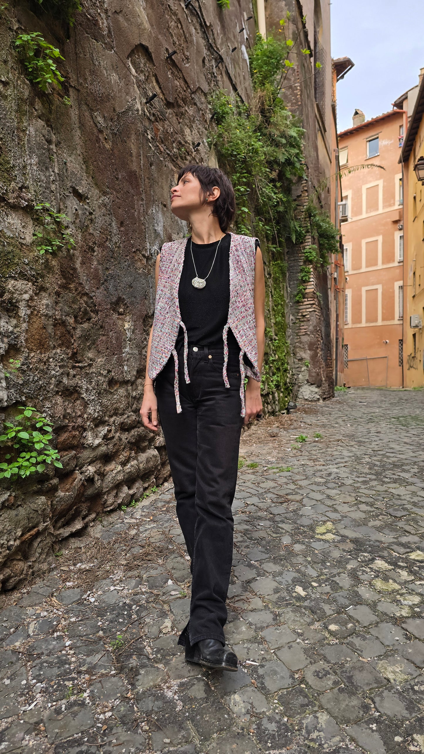 GILET TWEED