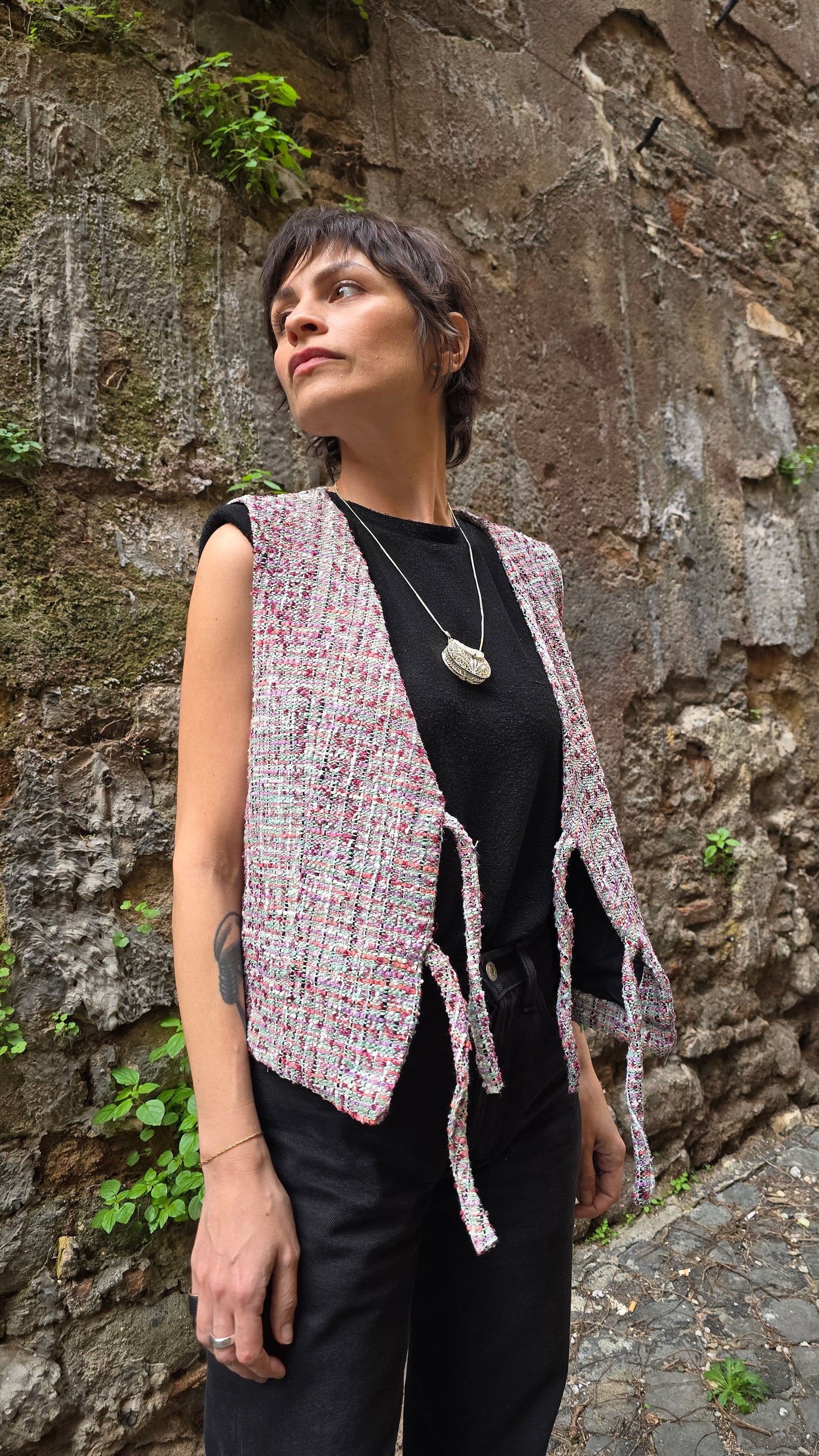 GILET TWEED