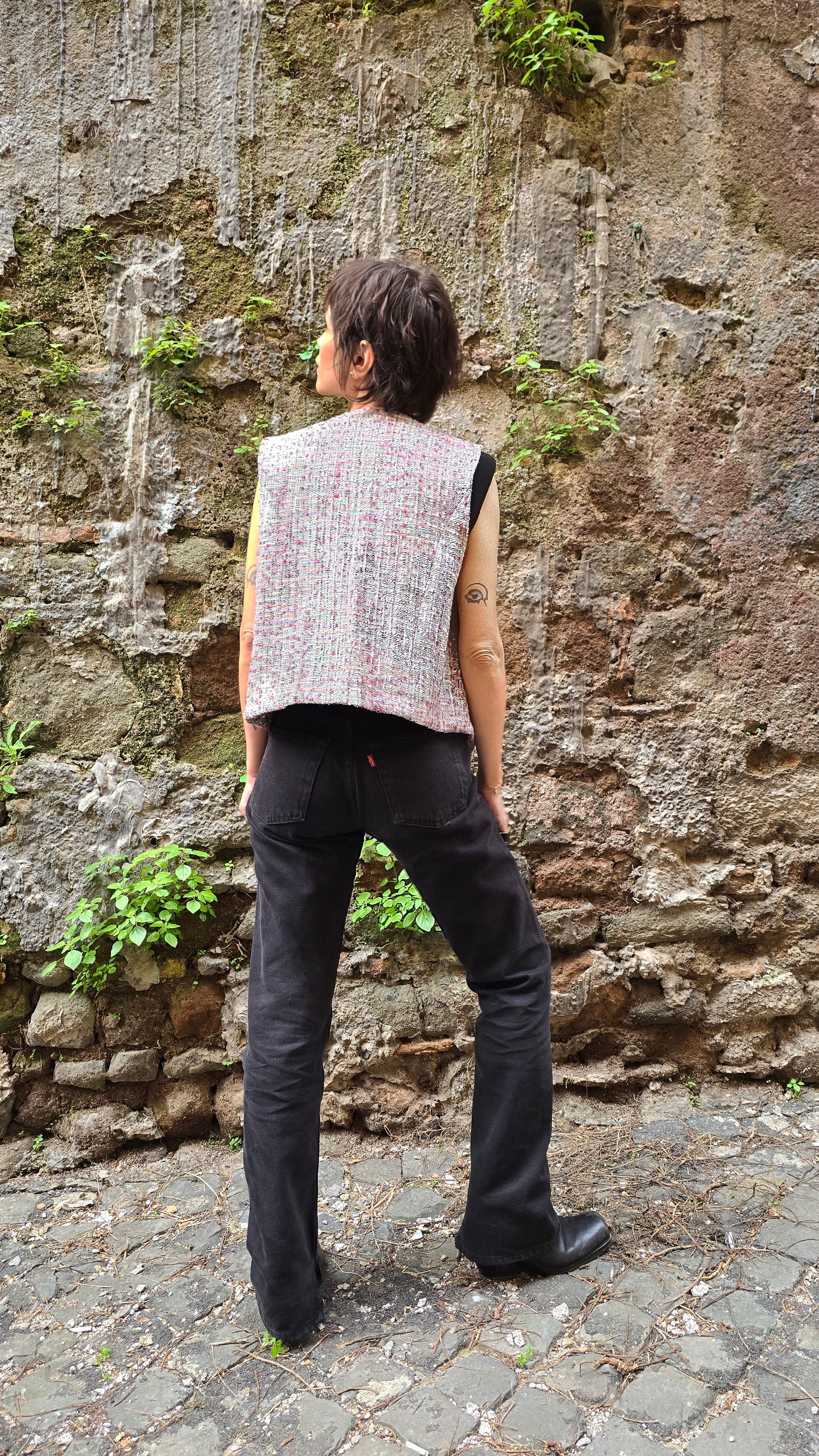 GILET TWEED