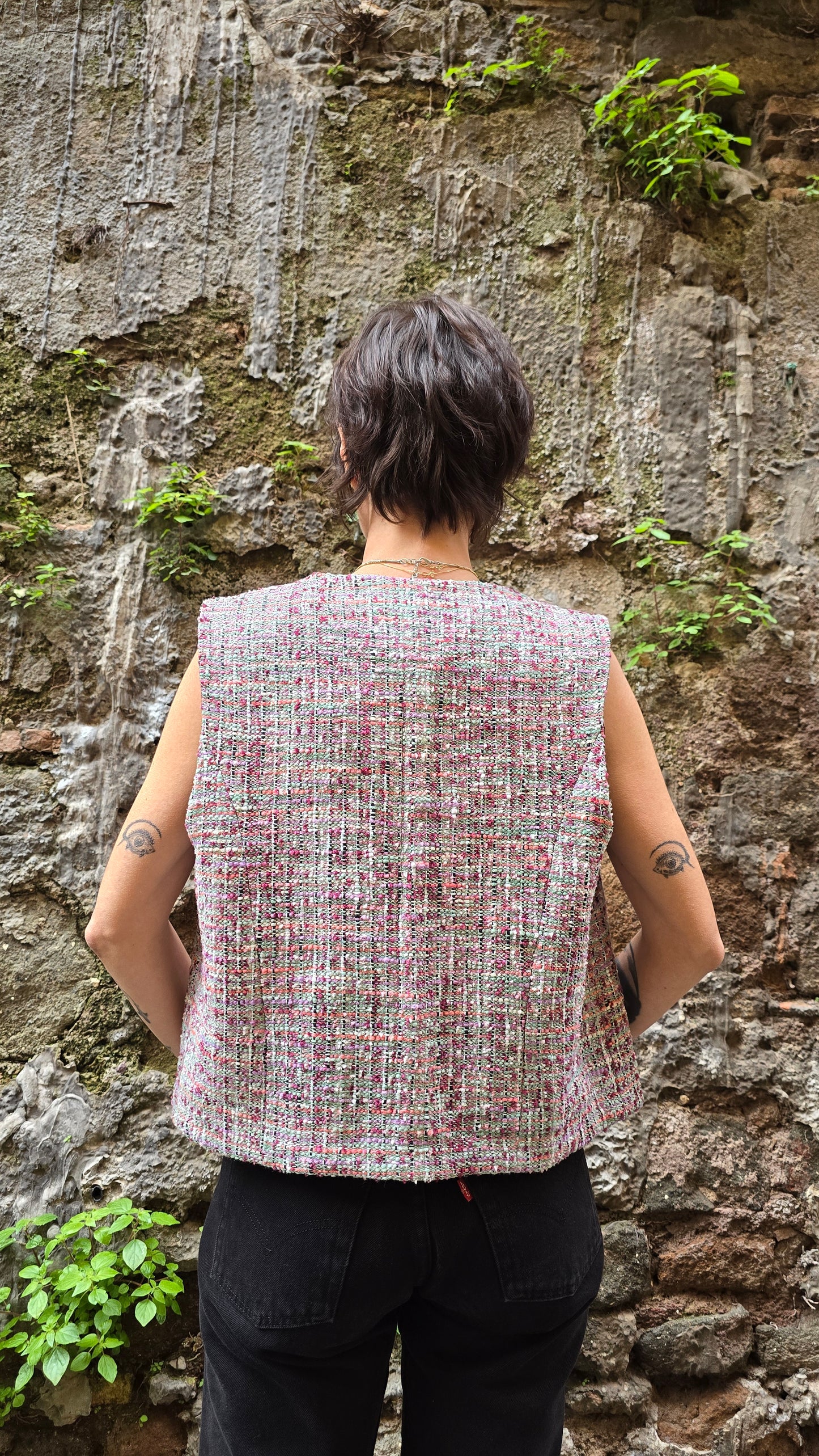 GILET TWEED