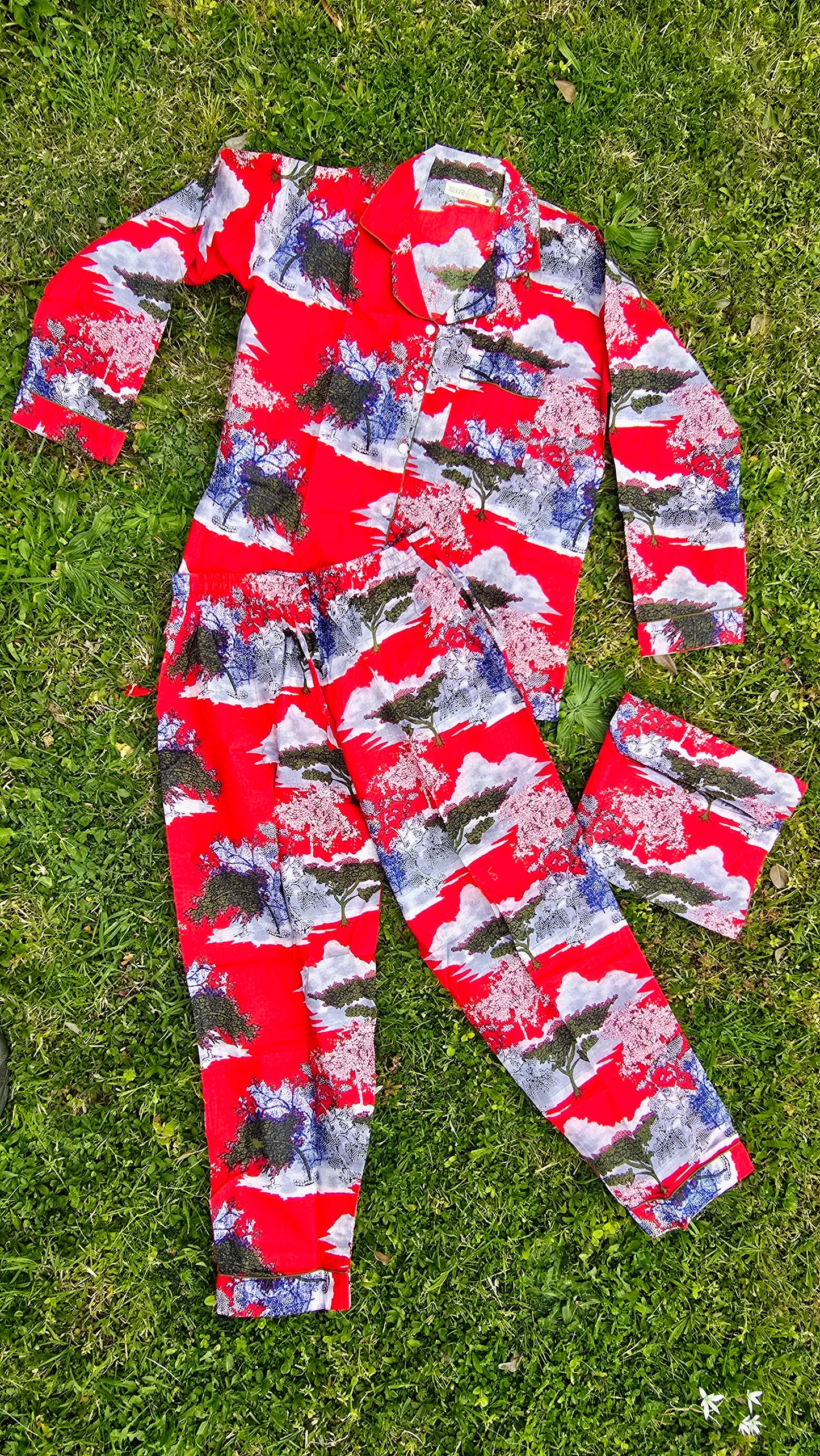 PYJAMAS COTONE DONNA japan red
