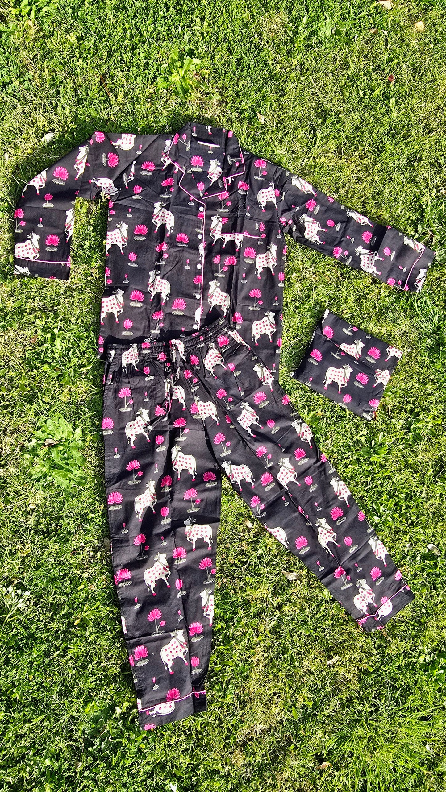 PYJAMAS COTONE DONNA holy cow