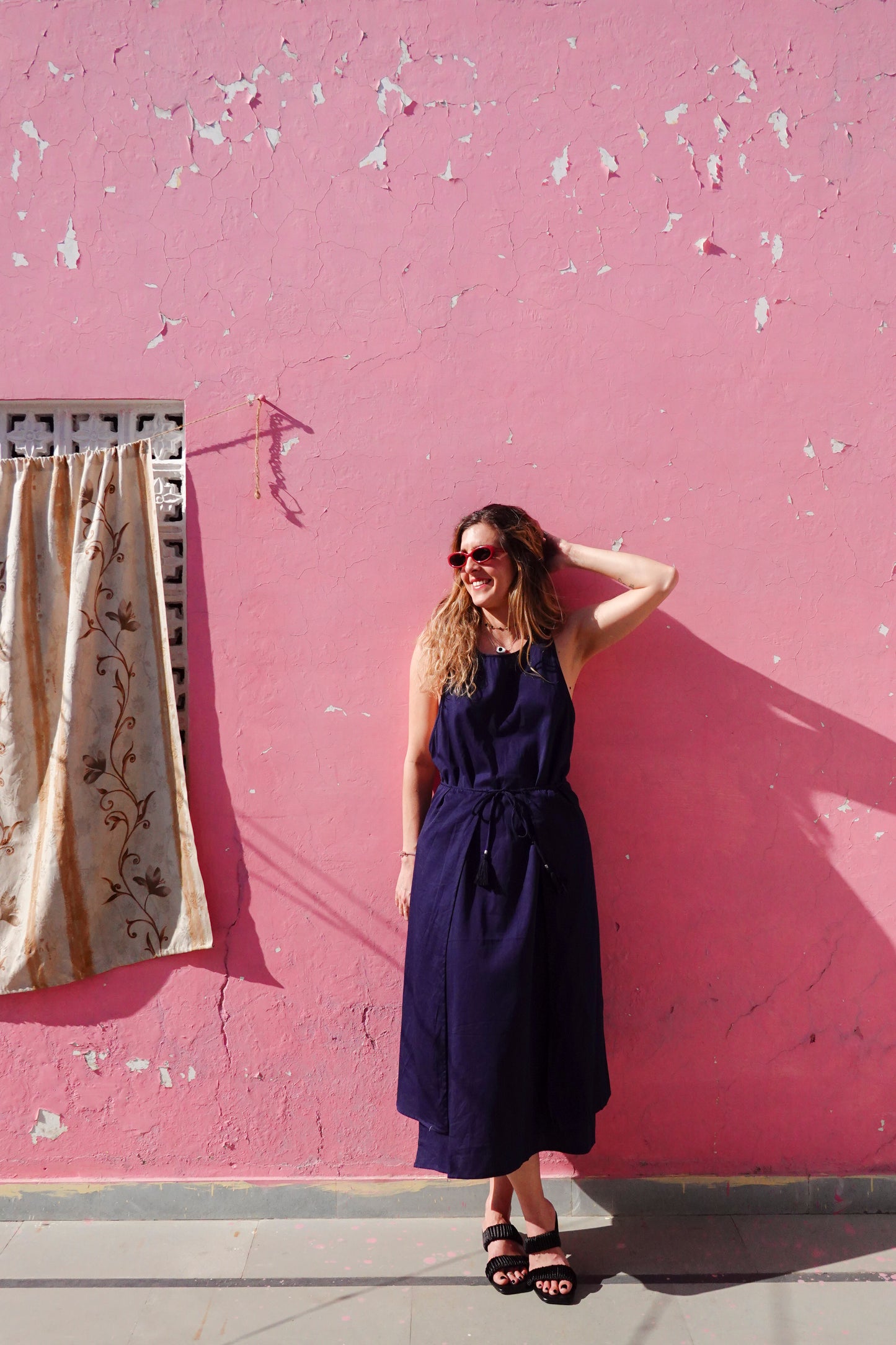 CROSSY DRESS BLU