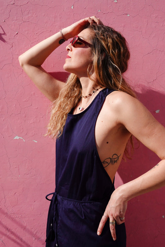 CROSSY DRESS BLU