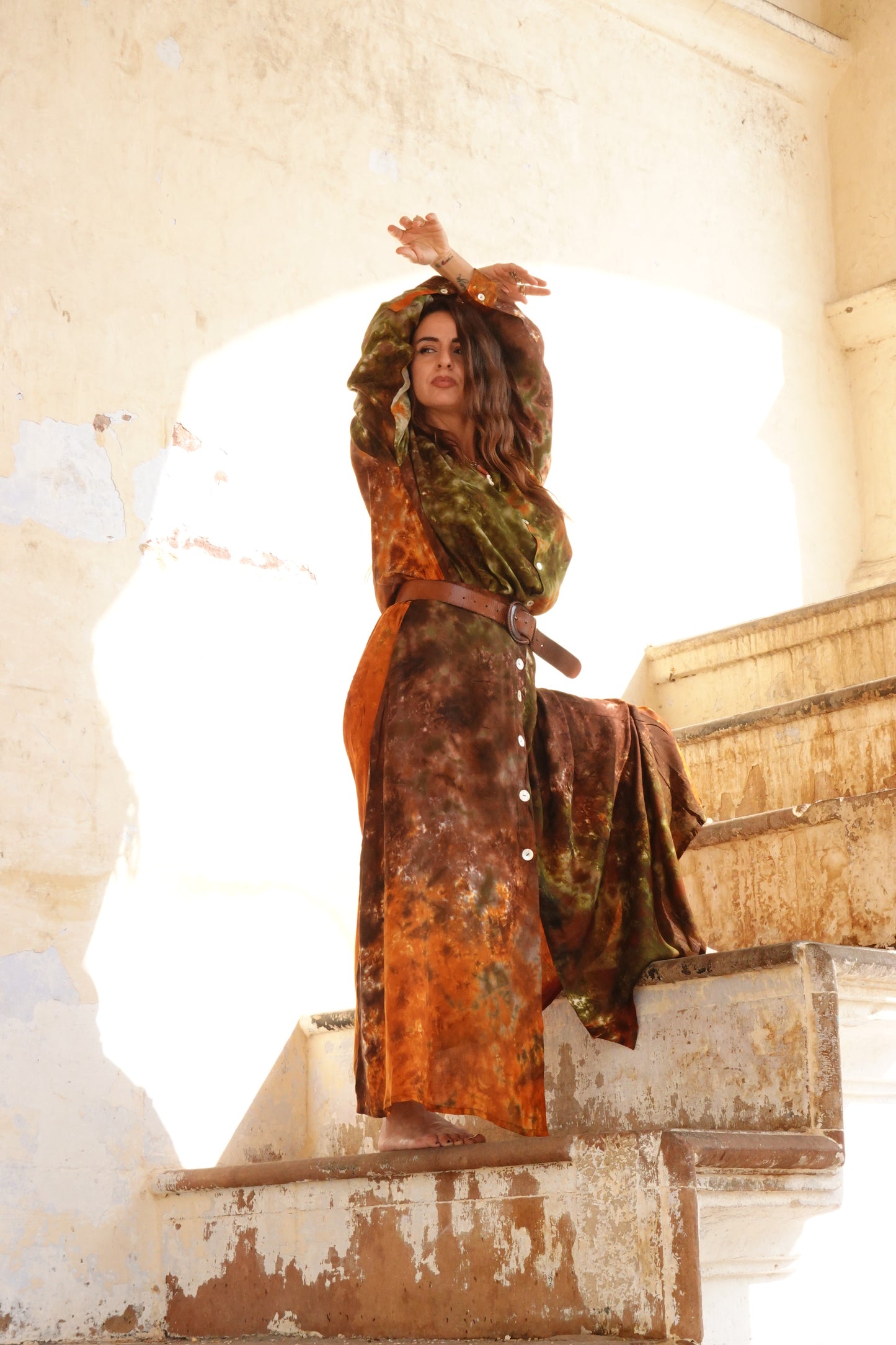 TIE DYE SET GONNA  TOPAZ