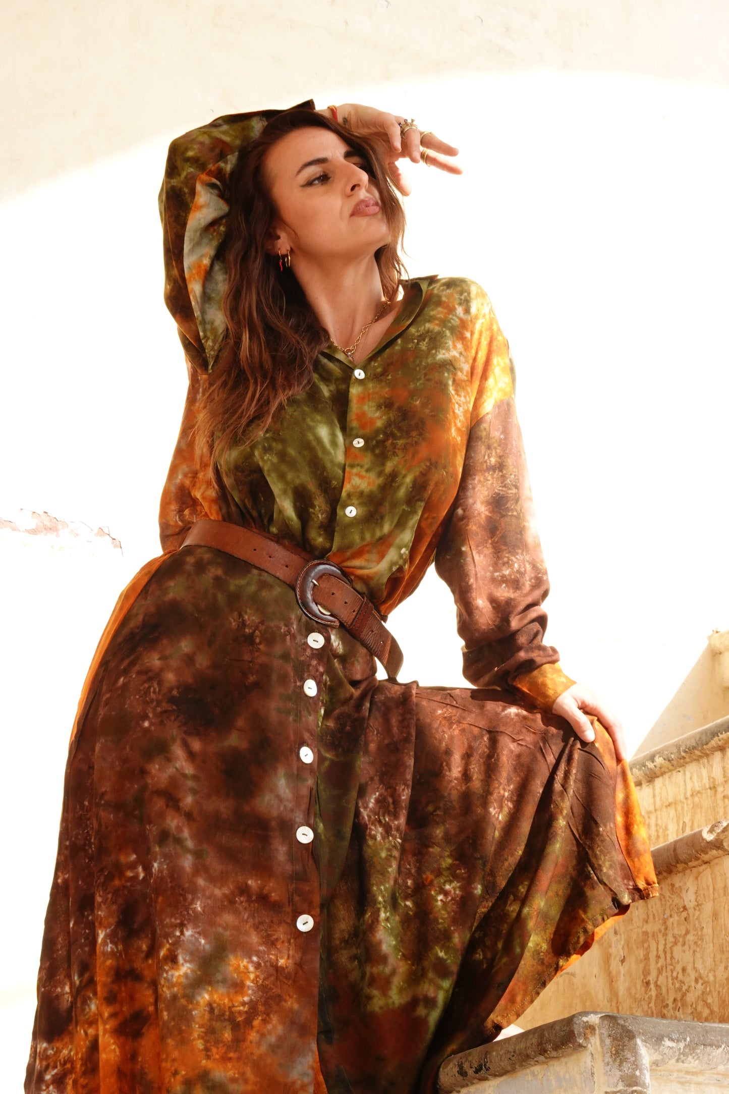 TIE DYE SET GONNA  TOPAZ