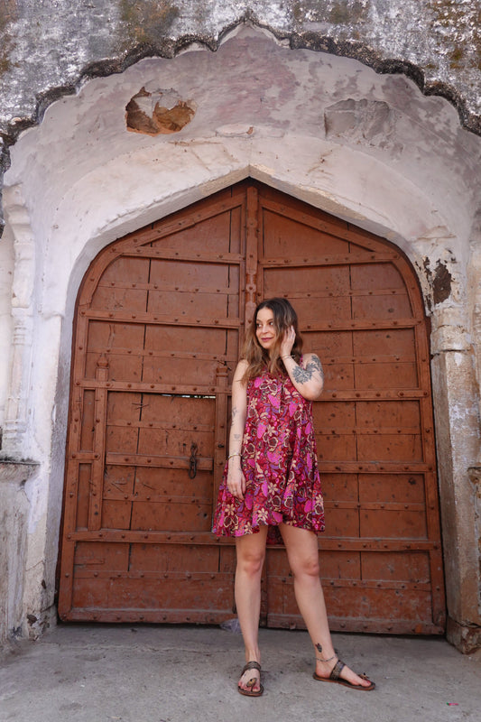 SWING DRESS BALI PINK