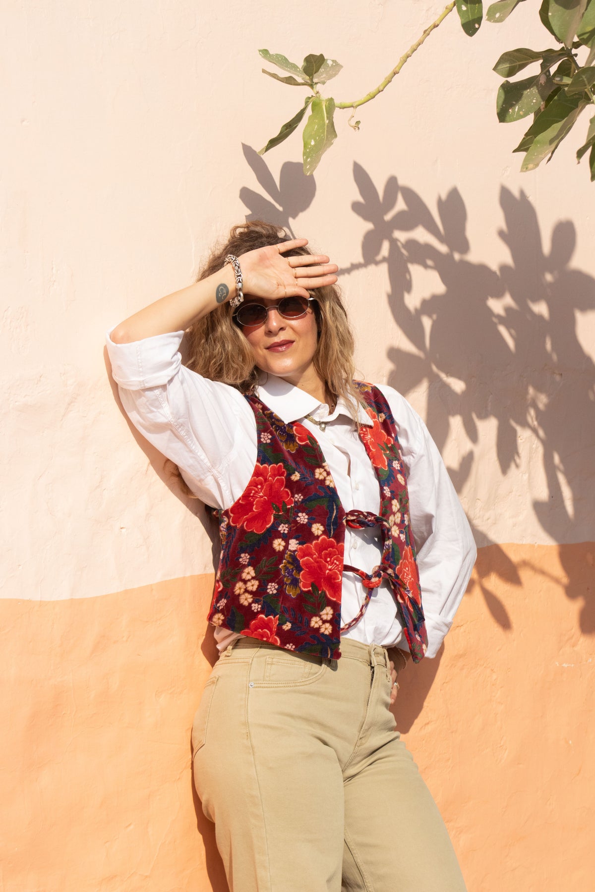 GILET VELVET PEONIA