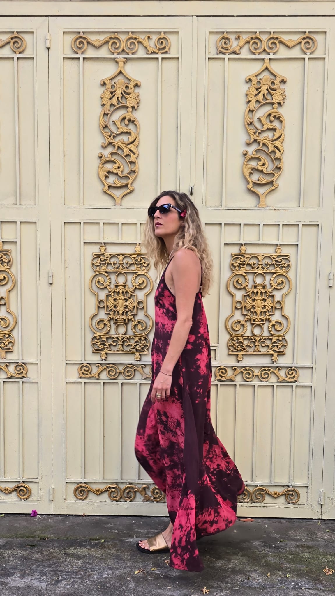 SLIP DRESS tie dye