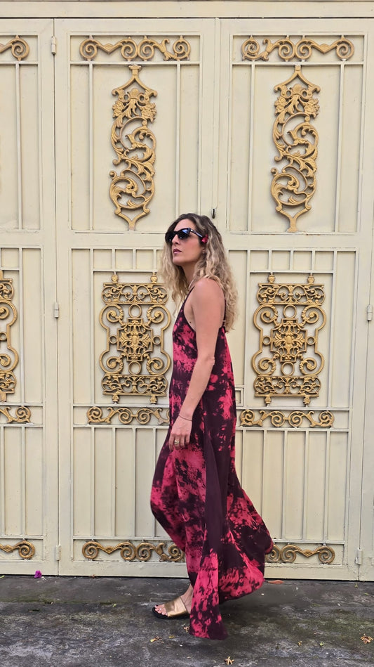 SLIP DRESS tie dye