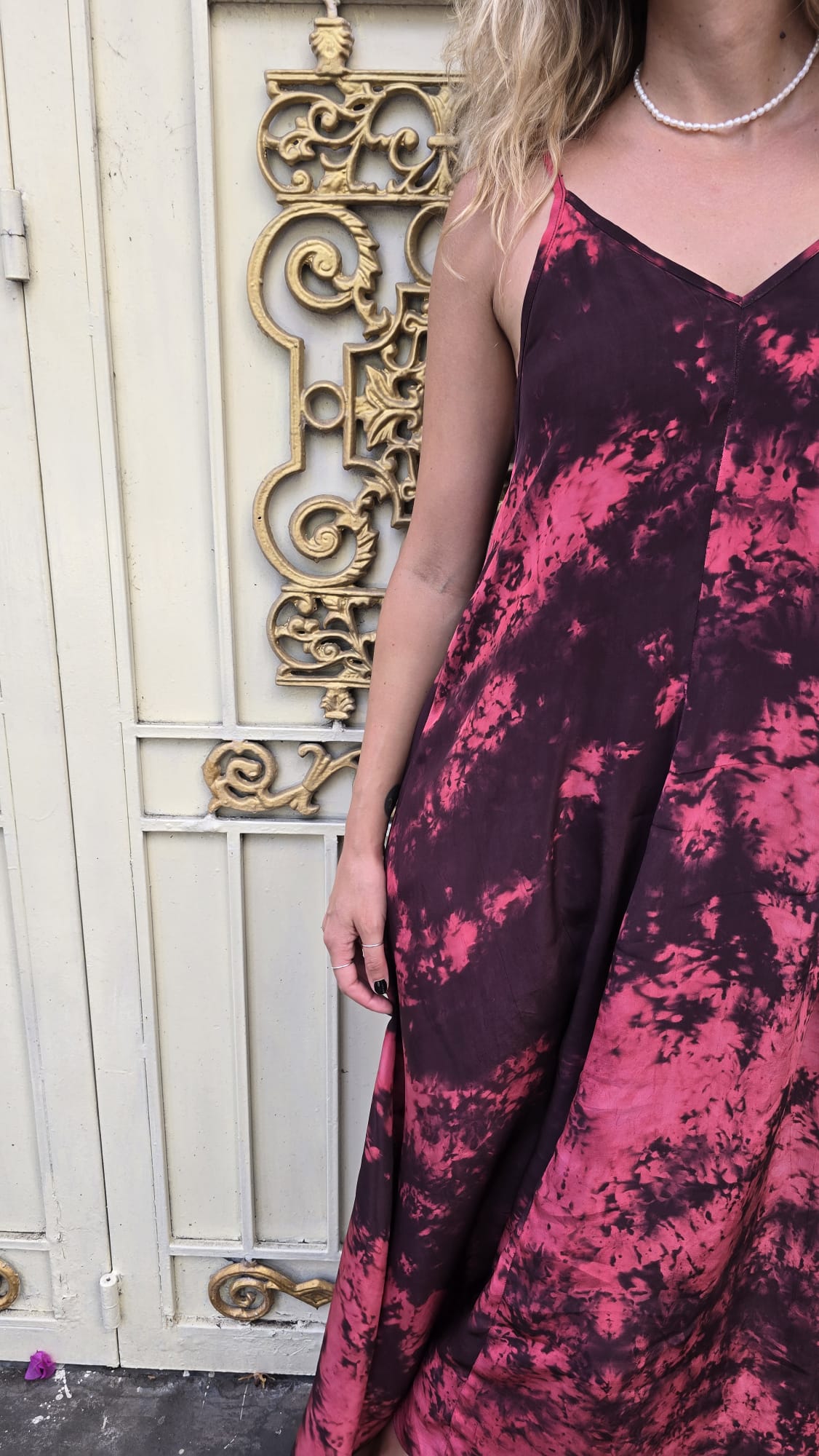 SLIP DRESS tie dye