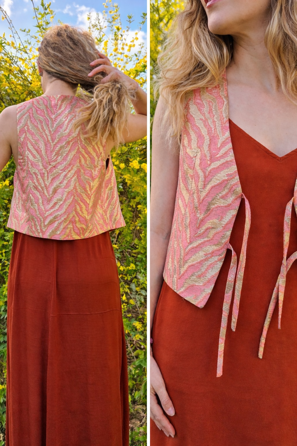 GILET PINK ZEBRA